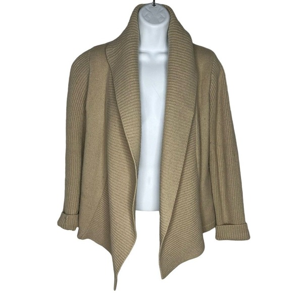 Sundance Size S Cardigan Open Shawl Collar Waterfall Boho Angora Lambswool - Picture 3 of 11